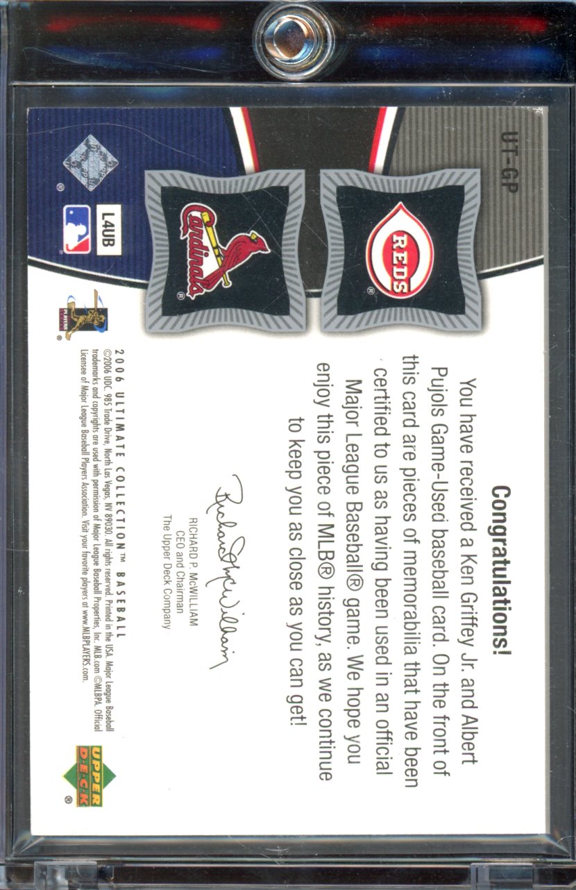 2006 Ultimate Collection Griffey Pujols Tandem Patches /35
