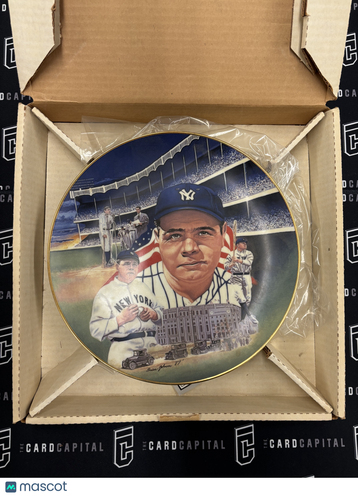 Sports Impressions Babe Ruth Collectible Plate