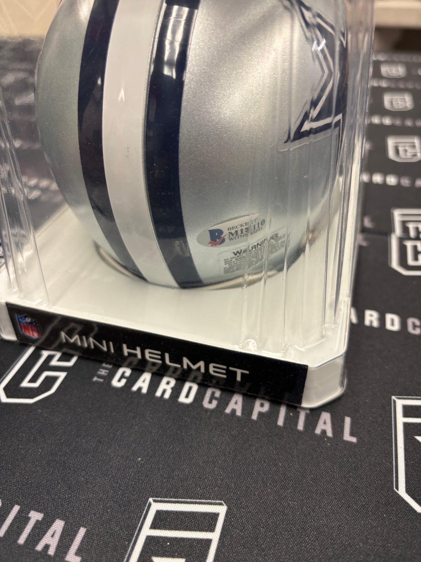 Tony Dorsett Signed Mini Helmet Cowboys BAS