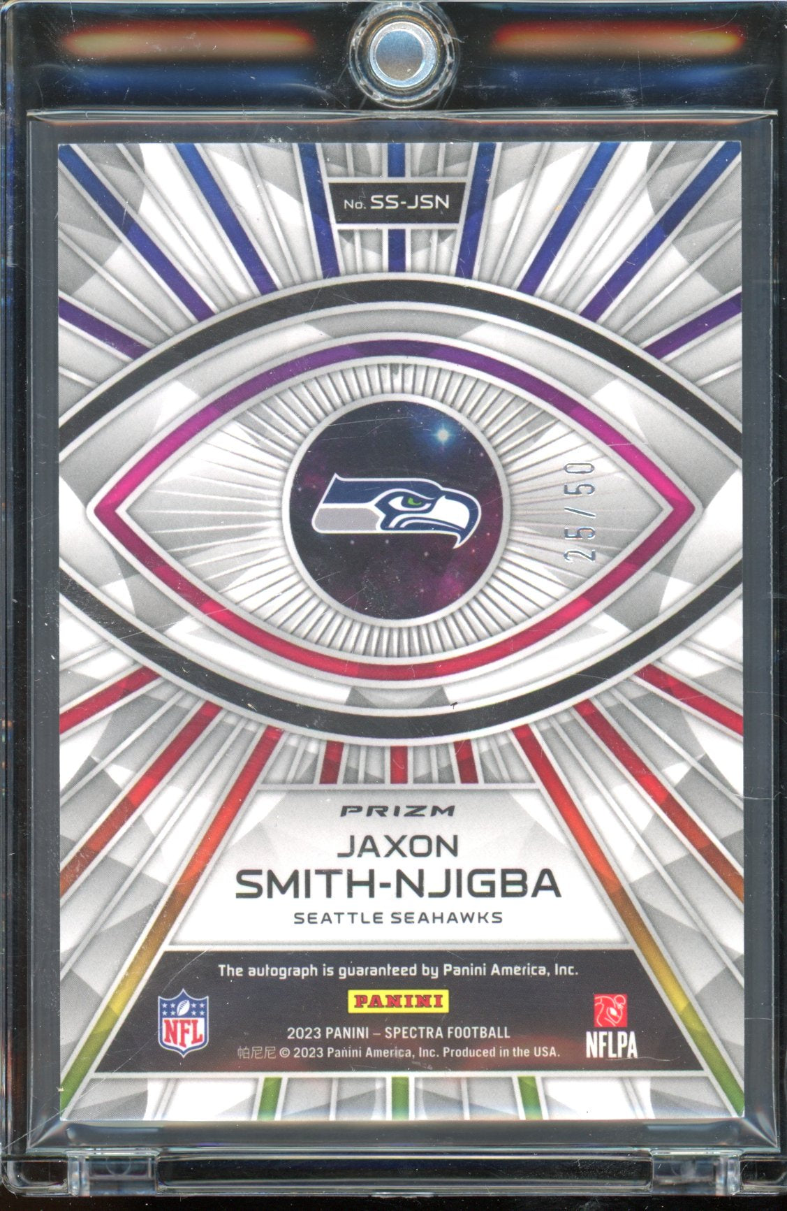 2023 Spectra Jaxon Smith-Njigba Spectral Rookie Auto /50