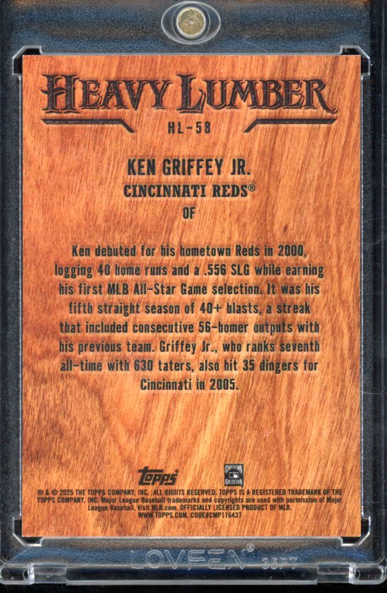 2025 Topps Update Ken Griffey Jr Heavy Lumber