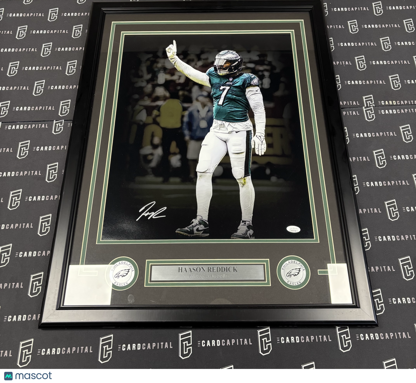 Hasson Reddick Signed 16x20 Eagles Framed and Matted