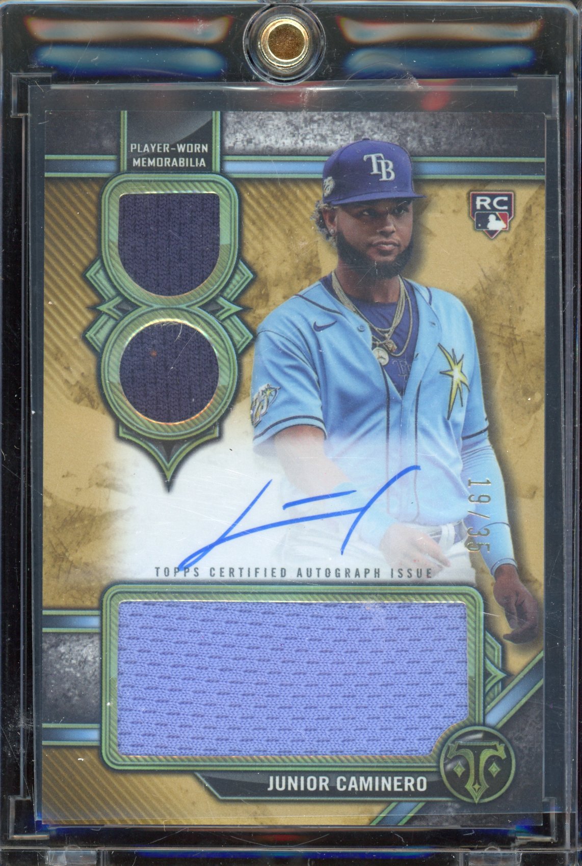 2024 Triple Threads Junior Caminero Jersey Auto 19/35 RC