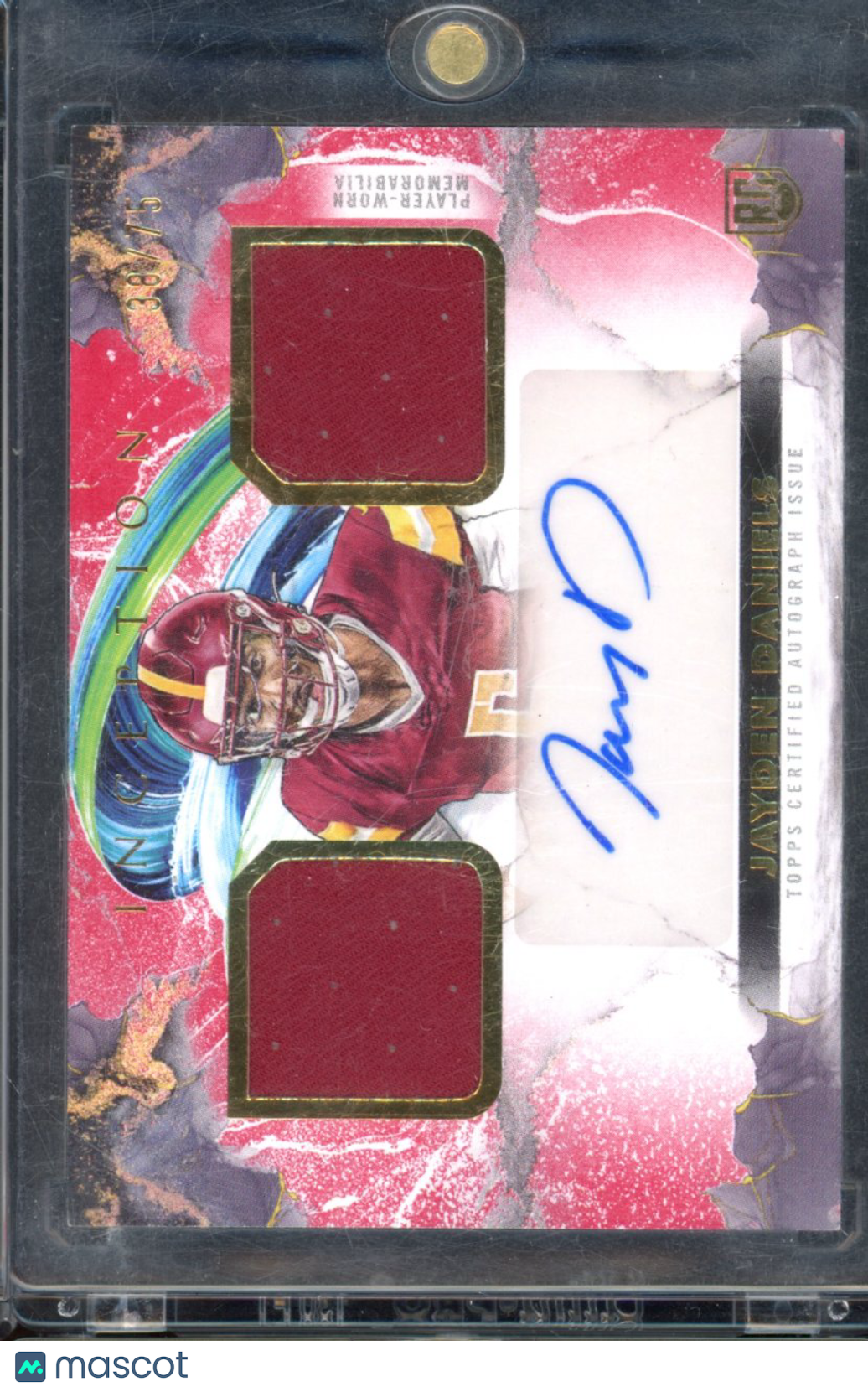 2024 Topps Inception Jayden Daniels Rookie Patch Auto /75