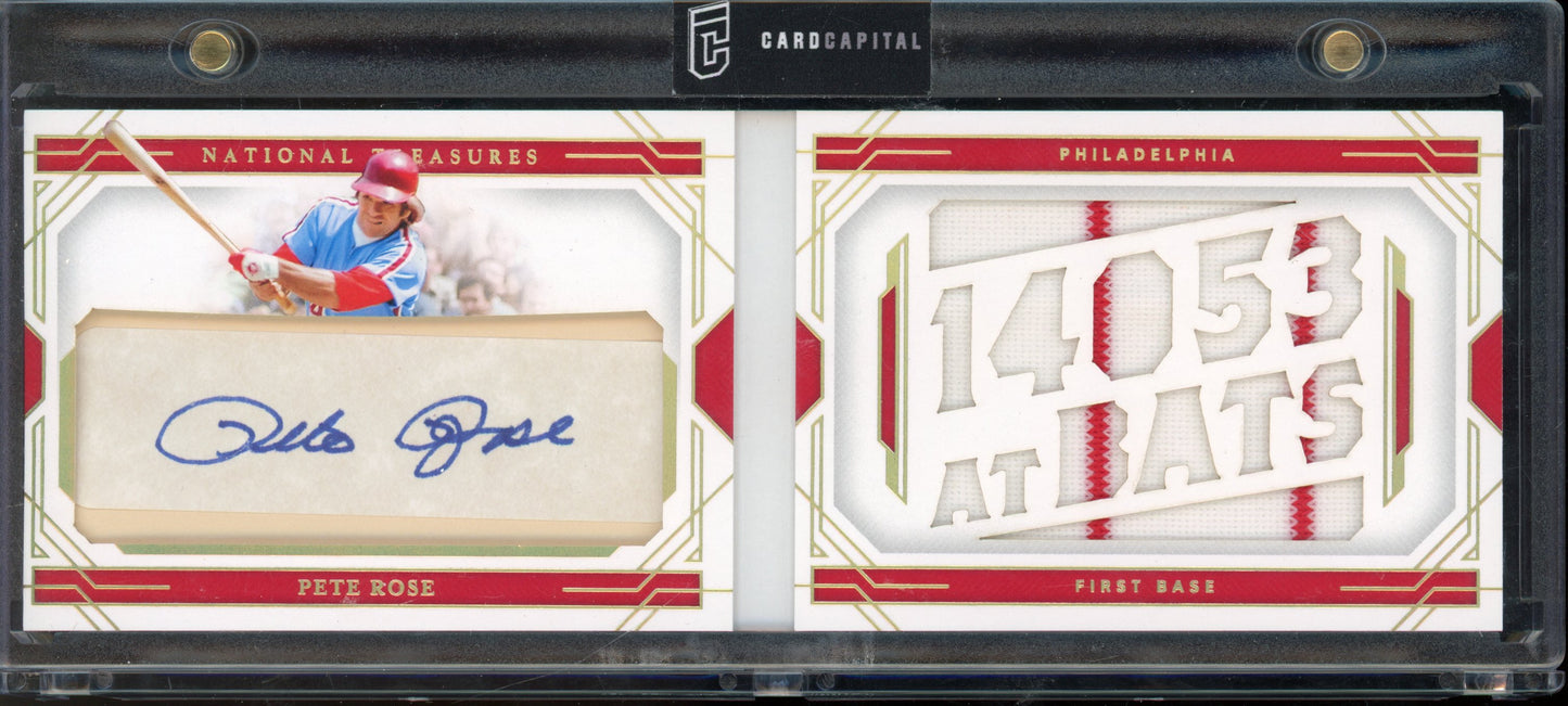 2020 National Treasures Pete Rose Booklet Auto 06/10