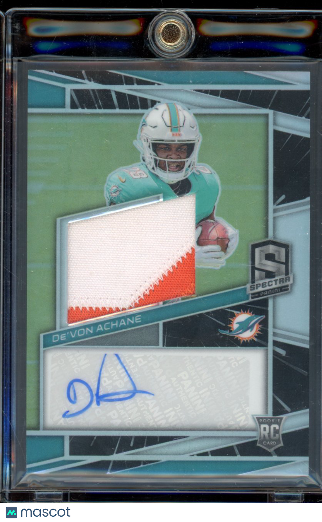 2023 Spectra De'von Achane Rookie Patch Auto /60
