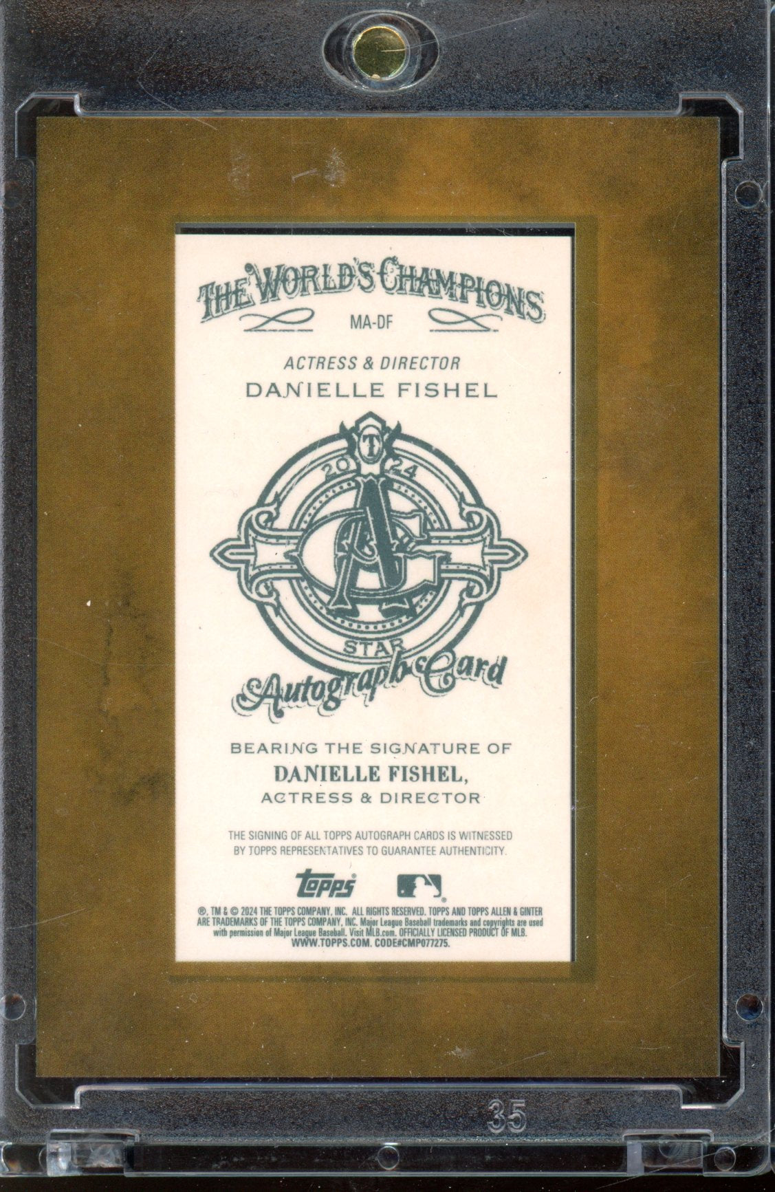 2024 Allen & Ginter Danielle Fishel Topanga Auto Boy Meets World