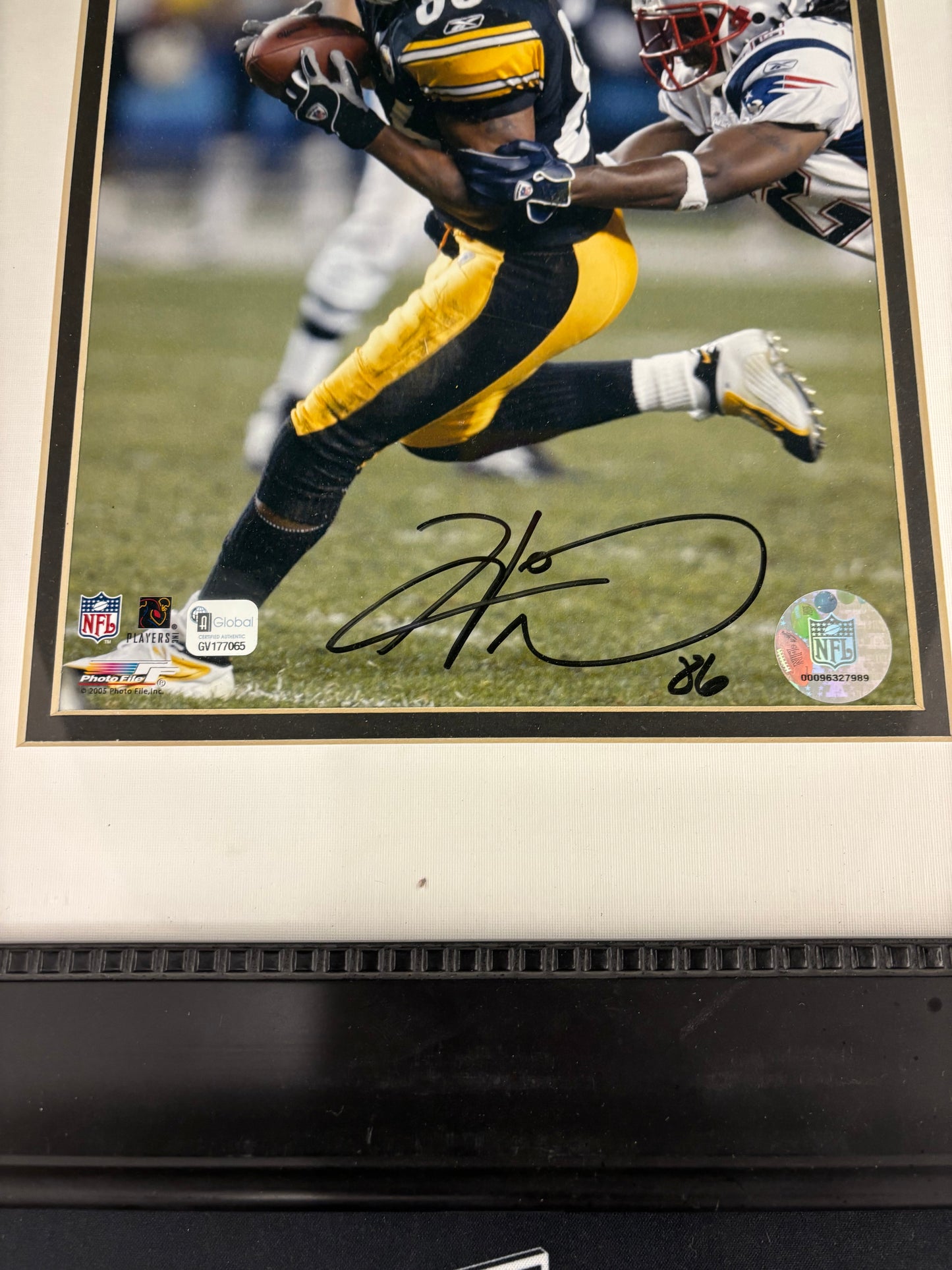 Hines Ward Signed 8x10 Photo GAI COA