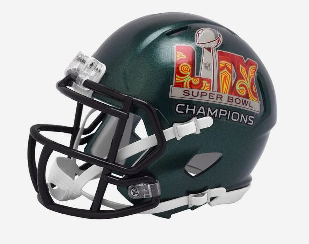 Philadelphia Eagles Riddell Super Bowl LIX Champions Speed Mini Helmet
