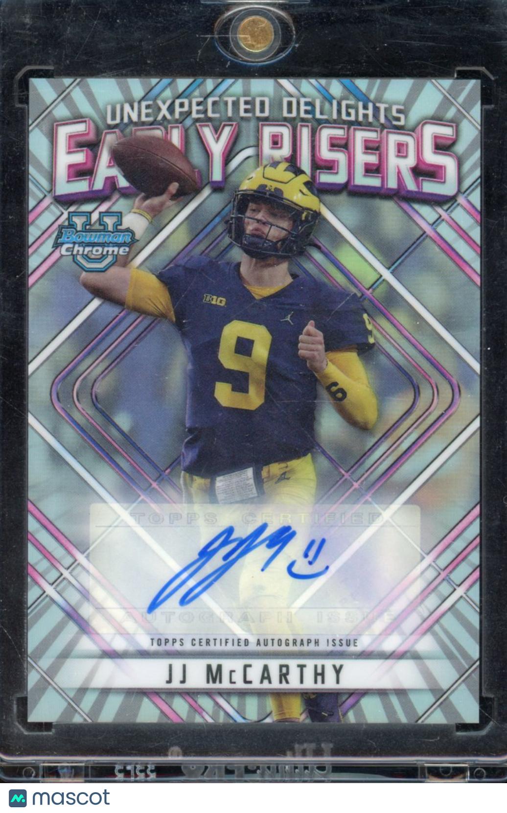 2023 Bowman U Chrome JJ Mccarthy Early Risers Auto /99