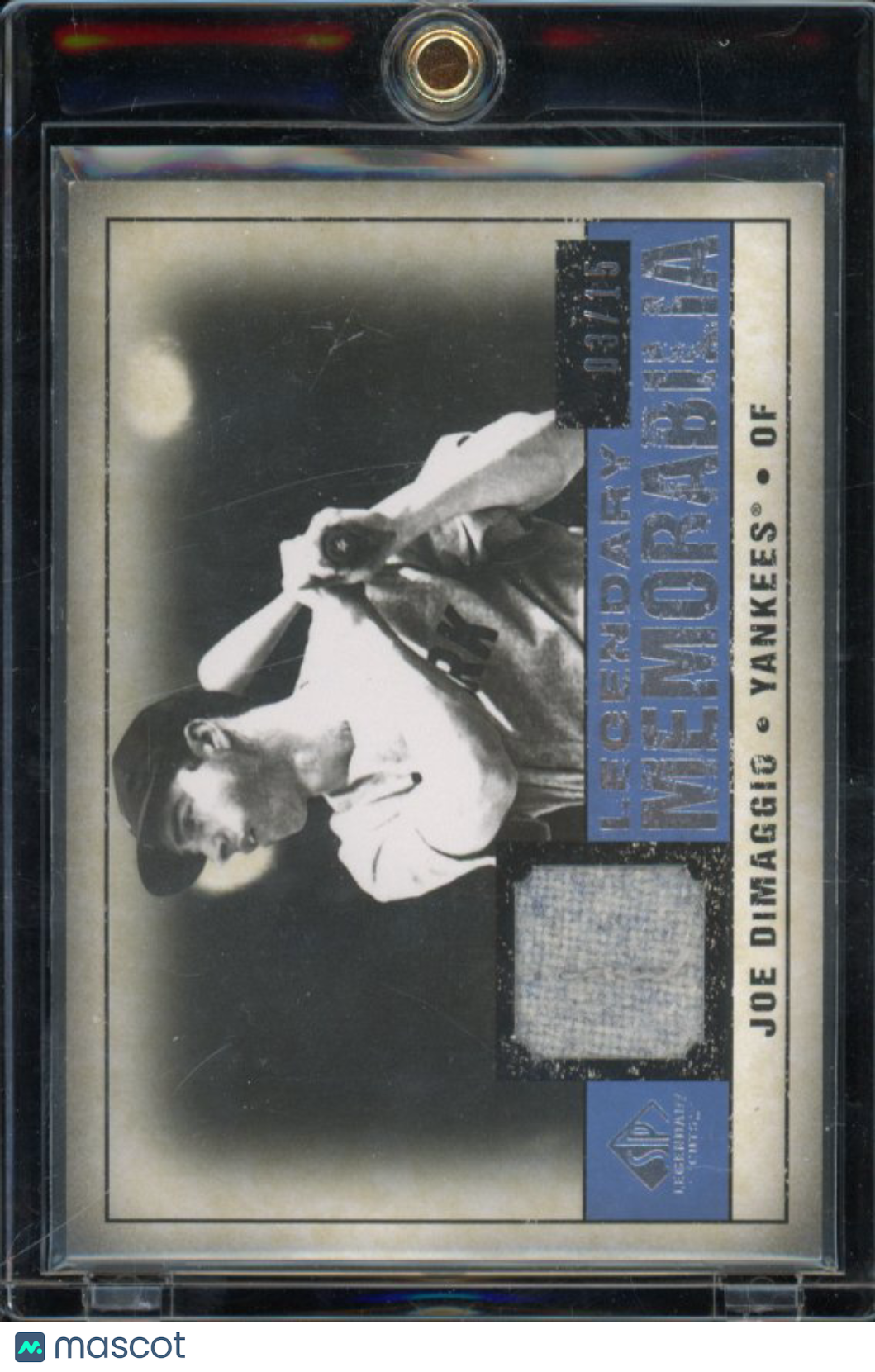 2008 Upper Deck Sp Joe Dimaggio Game Used Patch /15