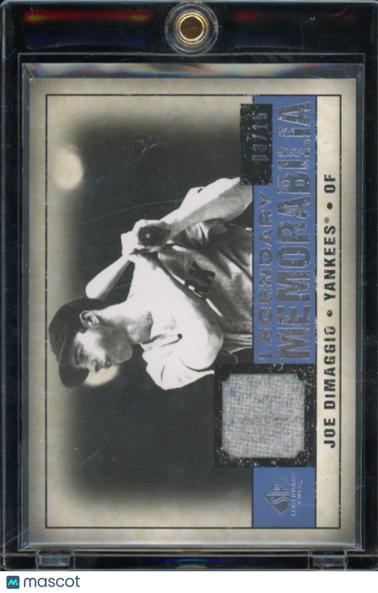 2008 Upper Deck Sp Joe Dimaggio Game Used Patch /15