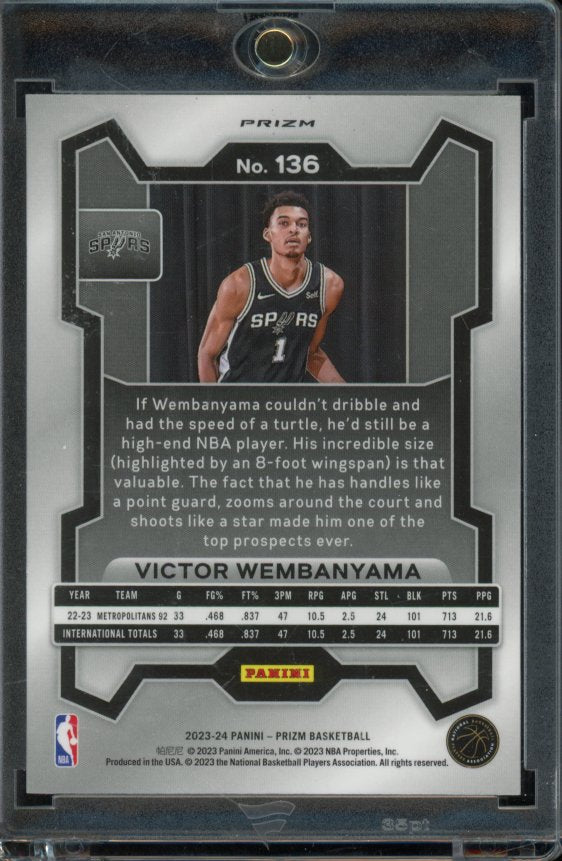 2023-24 Prizm Victor Wembanyama Pink Ice Rookie