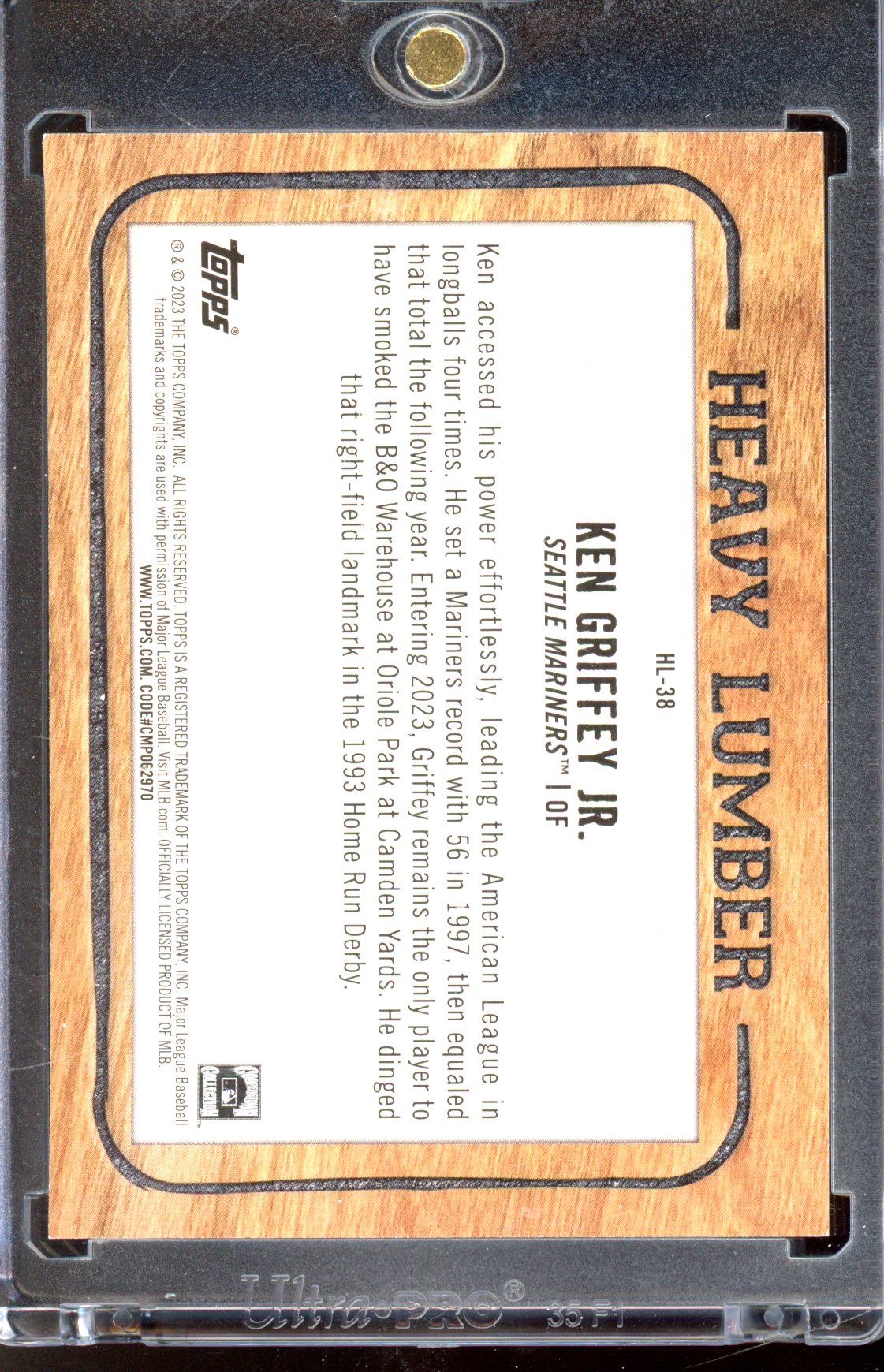 2023 Topps Ken Griffey Jr. Heavy Lumber Case Hit