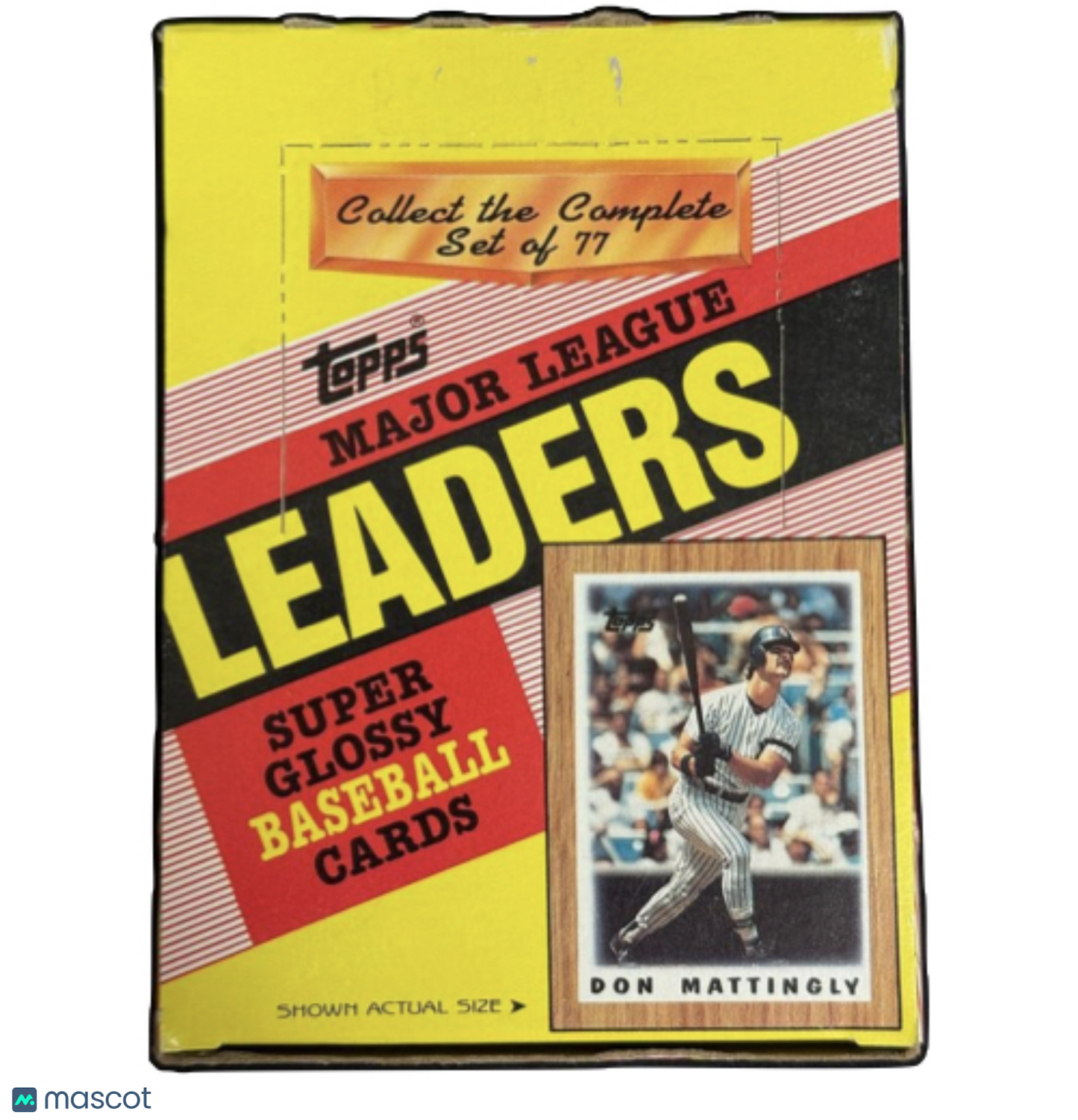 1987 Topps Major League Leaders Baseball Box