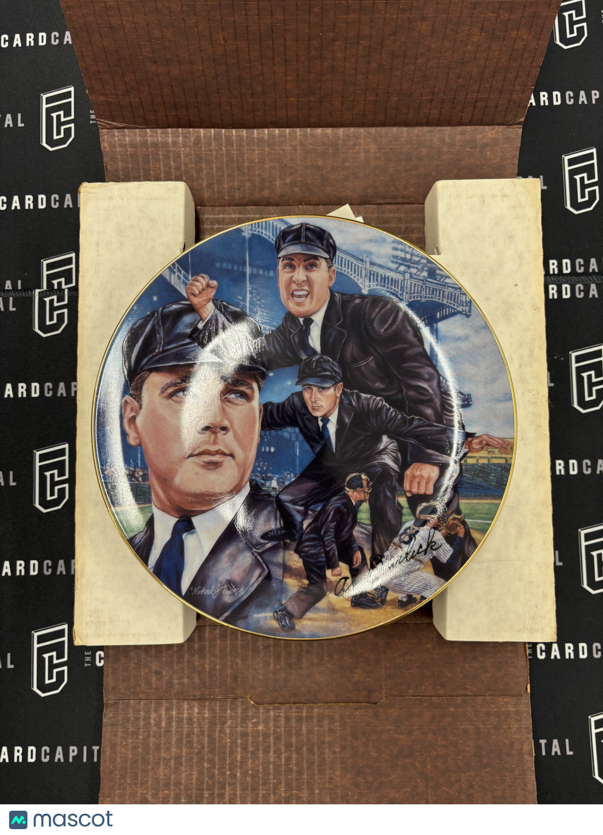 Gartland Al Barlick Collectors Plate