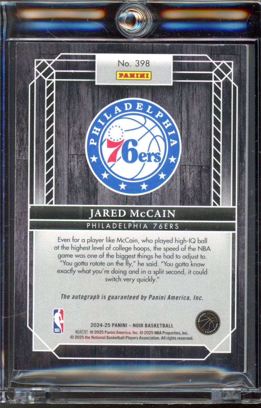 2024-25 Noir Jared Mccain Rookie Auto 99/99