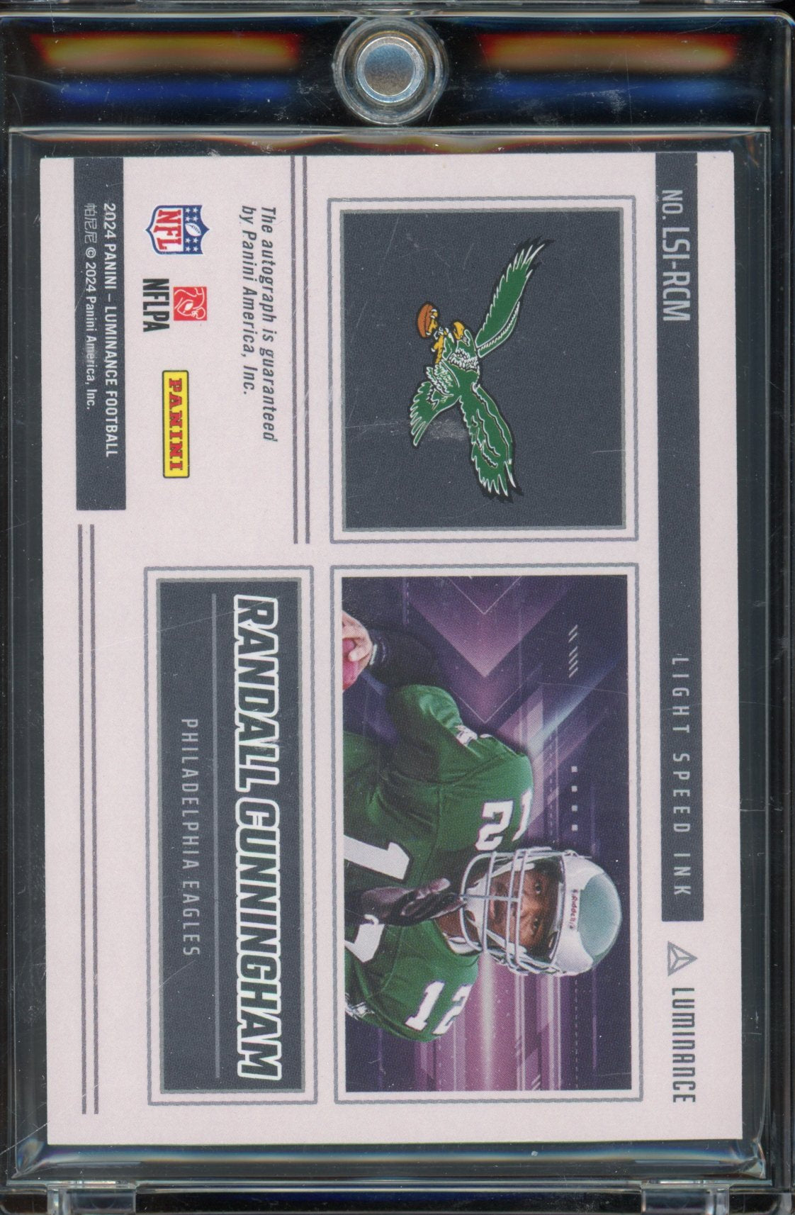 2024 Luminance Randall Cunningham Light Speed Ink Auto 07/50