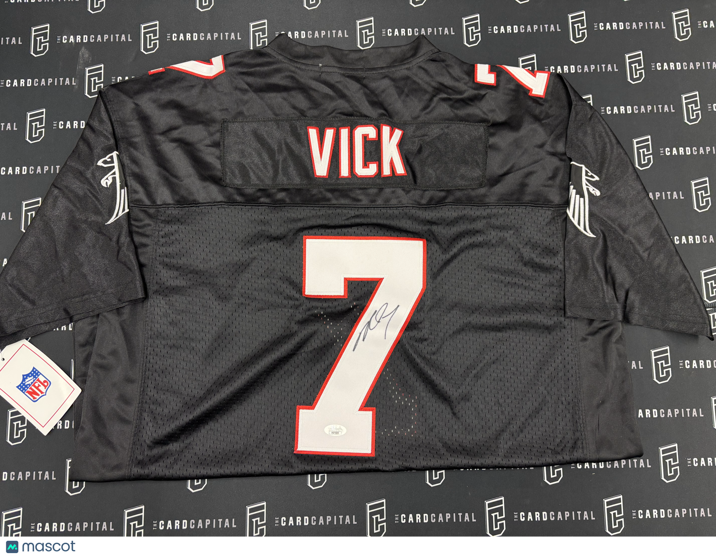 Michael Vick Signed Jersey Falcons Black Home JSA