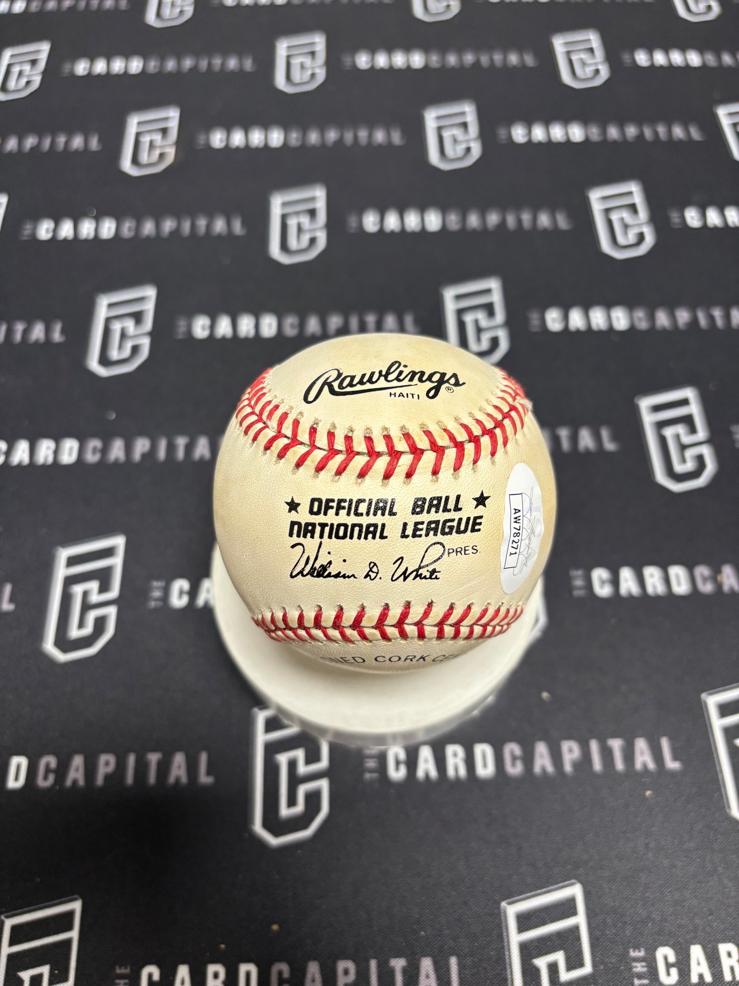 Art Mahaffey Signed Official Major League Baseball JSA