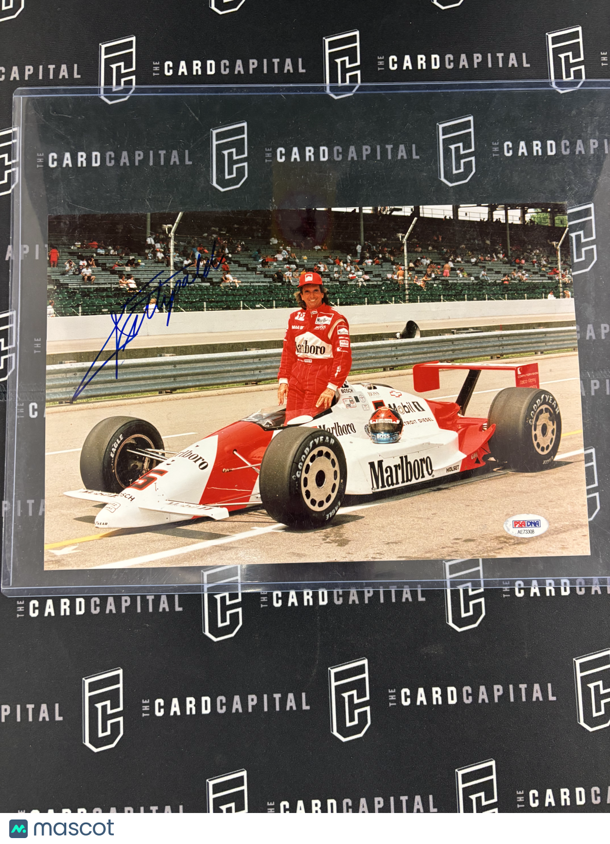 Emerson Fittipaldi SIgned 8x10 Photo PSA