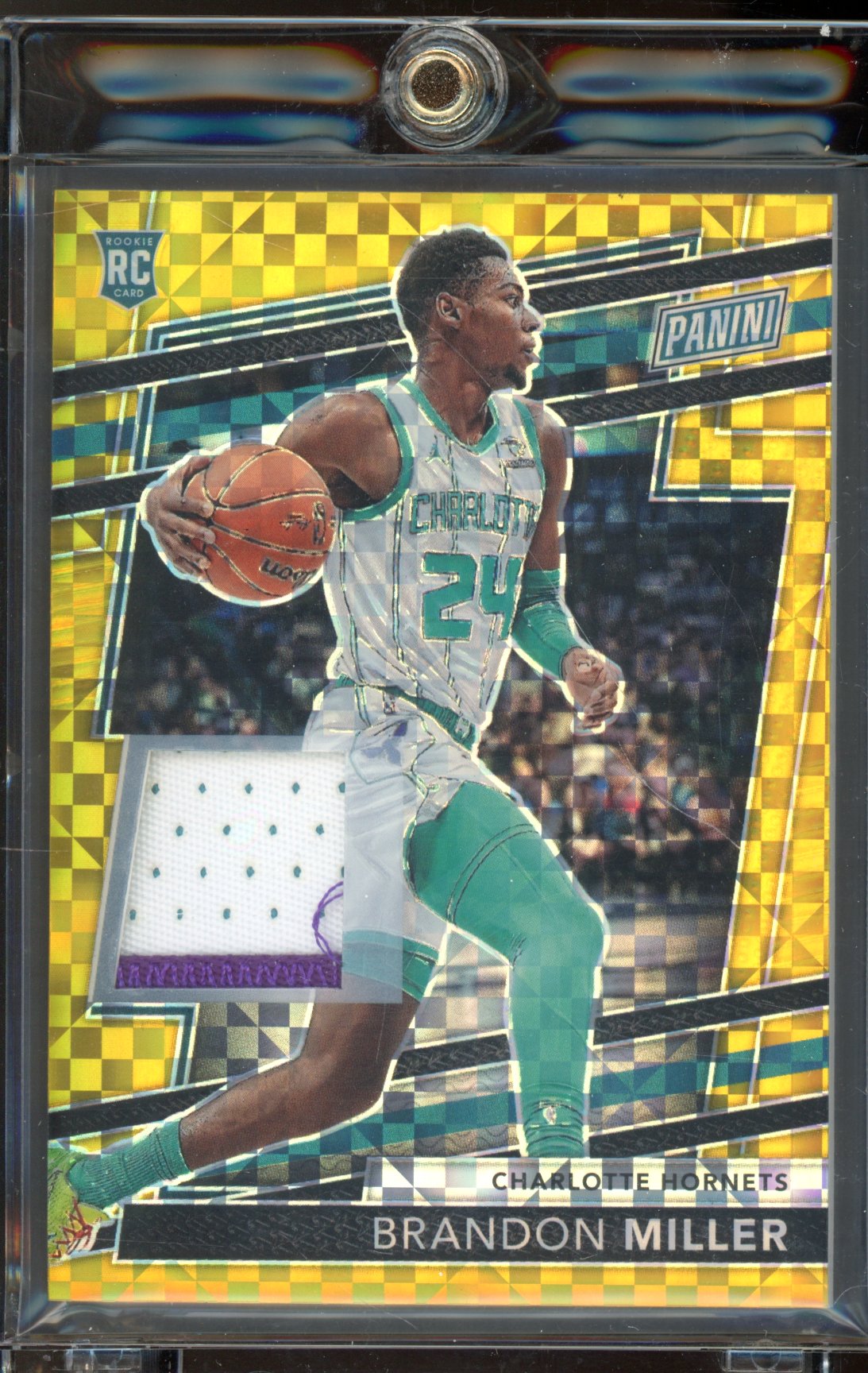 2024 Panini The National Brandon Miller Gold Patch 07/10 RC