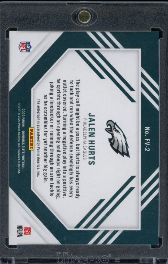 2023 Elite Jalen Hurts Field Vision Auto /10