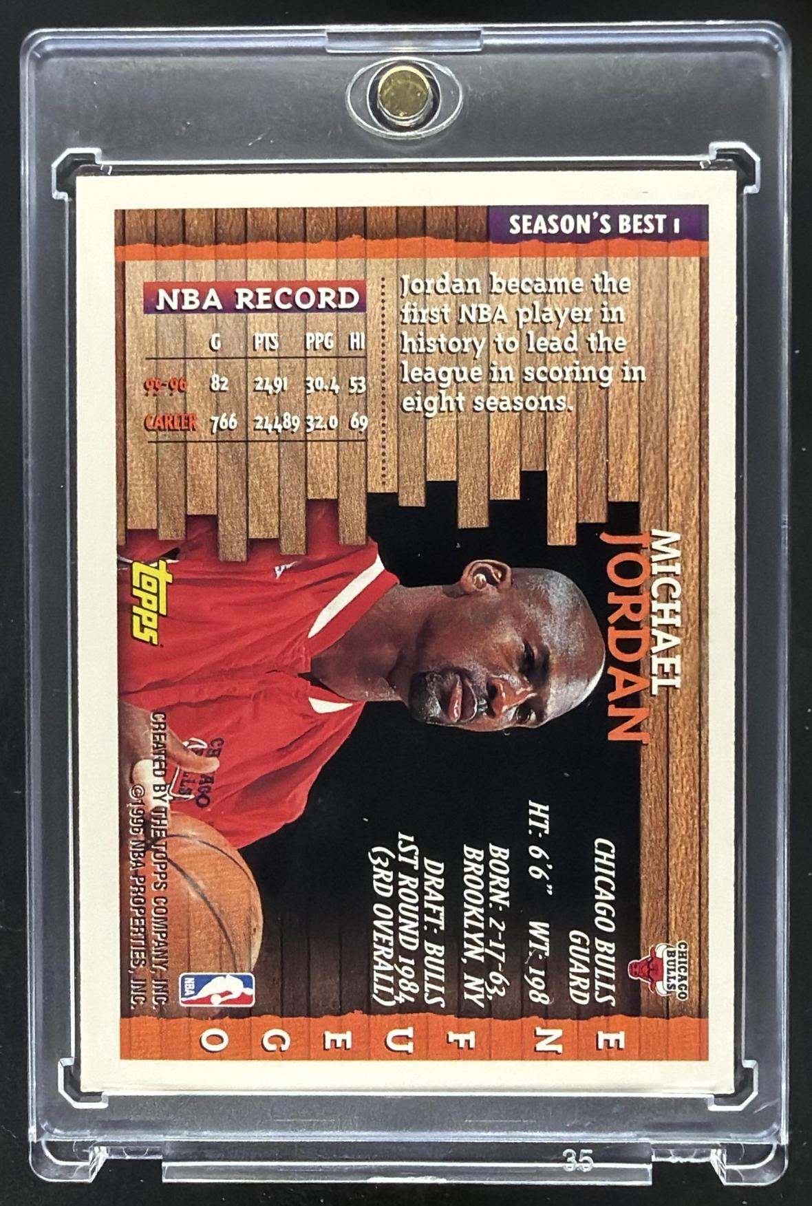 1996-97 Topps Michael Jordan En Fuego #1