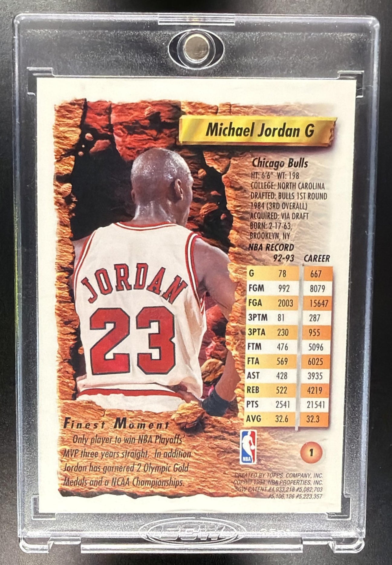 1993-94 Topps Finest Michael Jordan #1