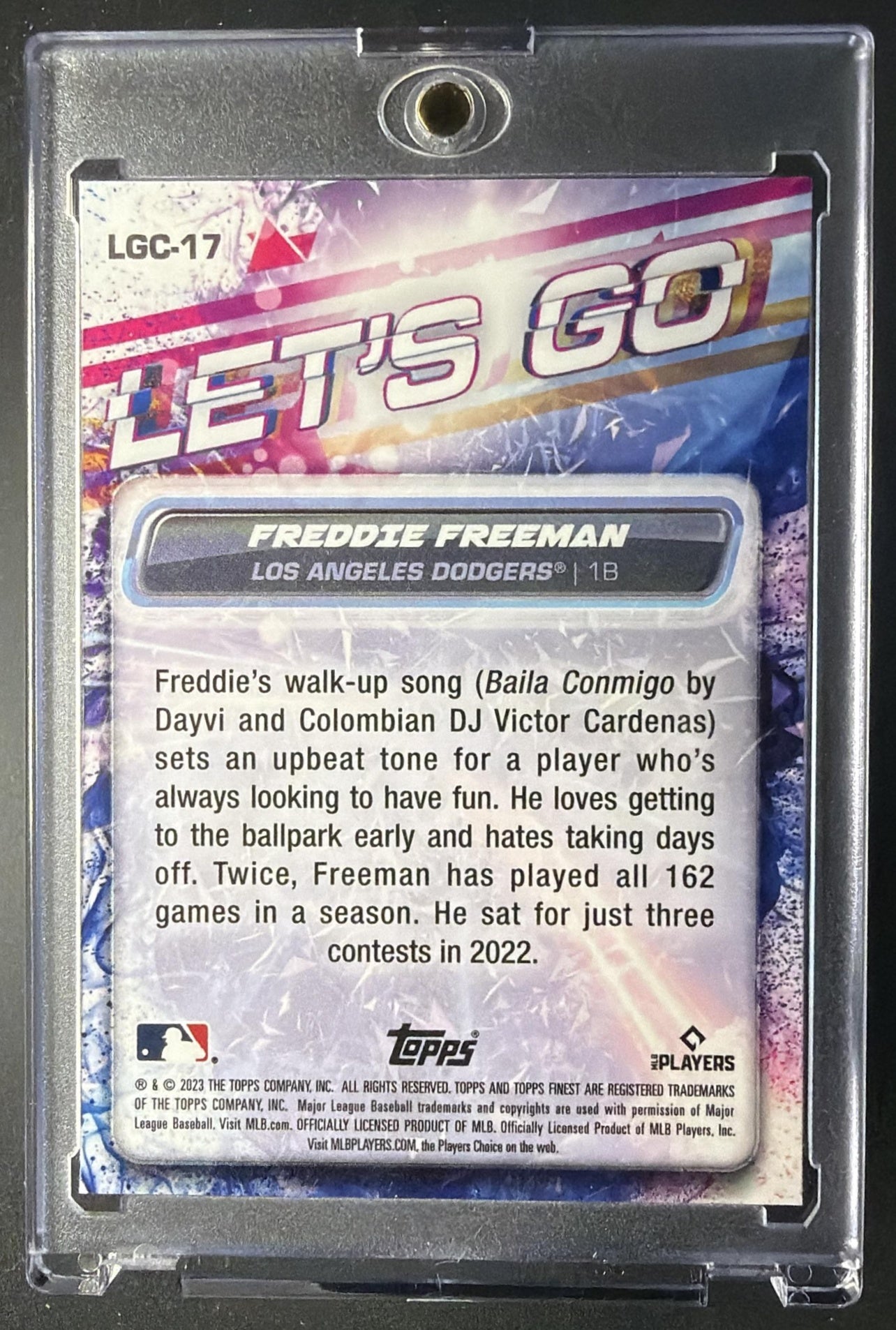 2023 Topps Finest Freddie Freeman #LGC-17 Let's Go Chrome