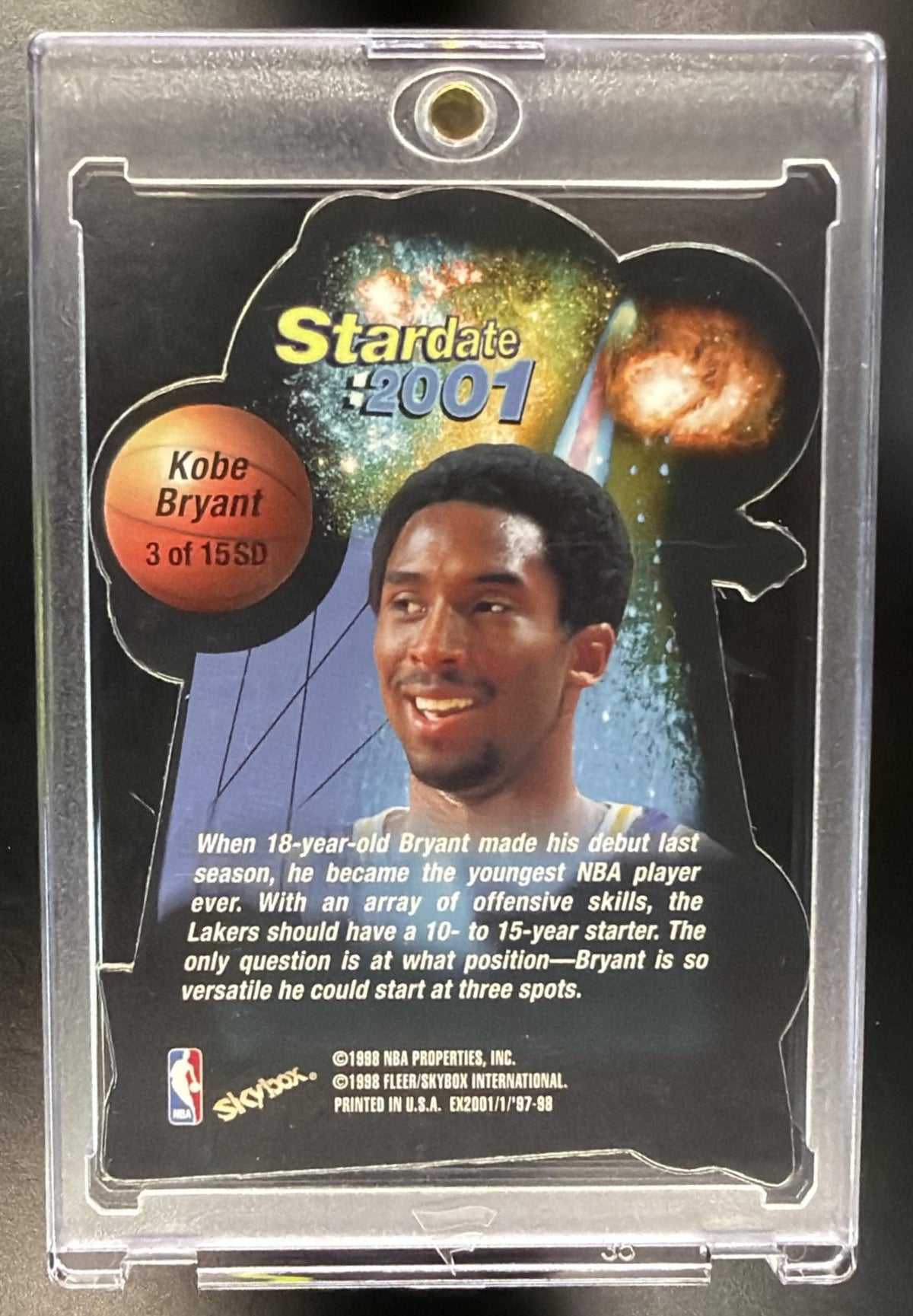 1997-98 Skybox E-X2001 Kobe Bryant #3SD Star Date 2001
