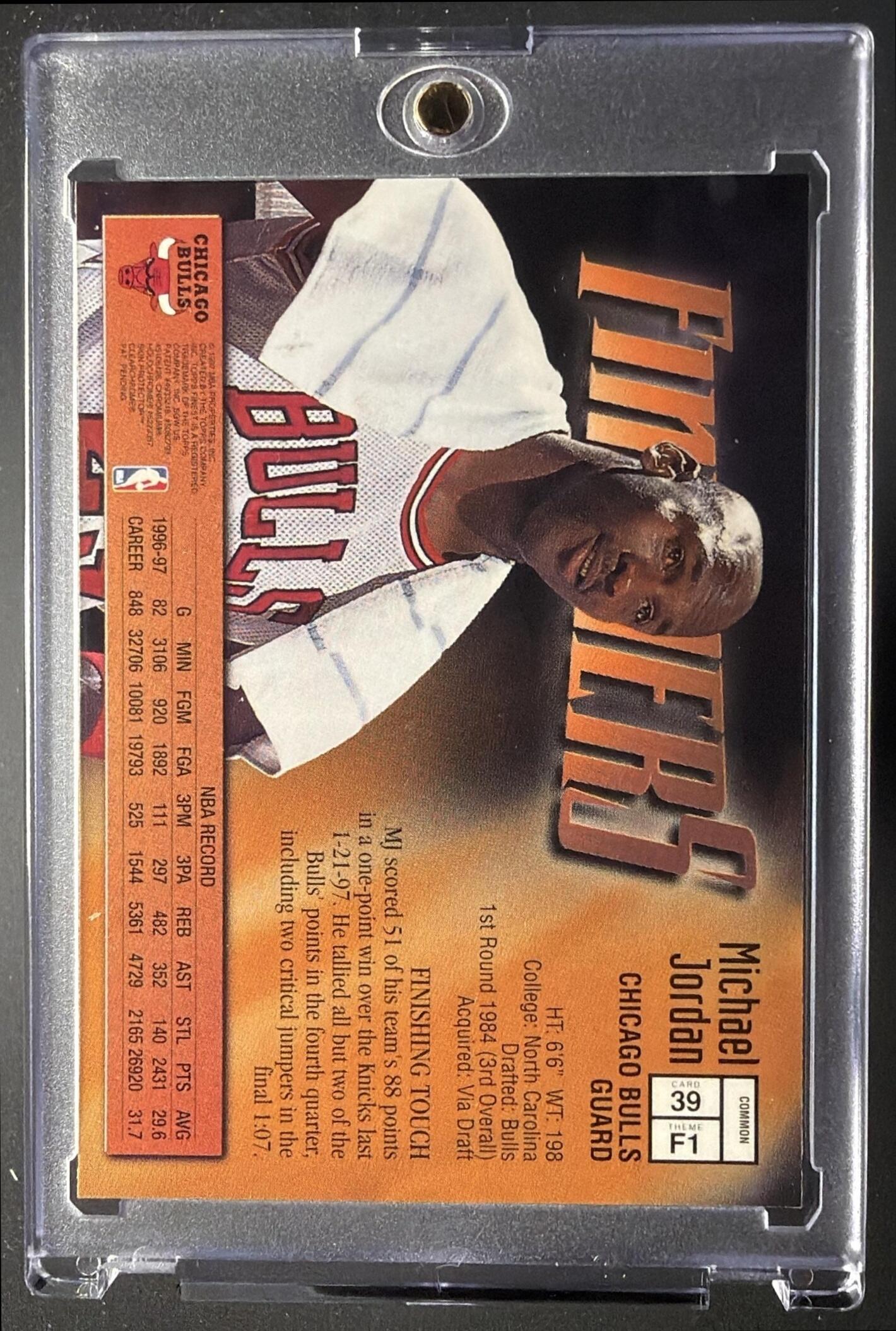 1997-98 Topps Finest Michael Jordan #39 Bronze