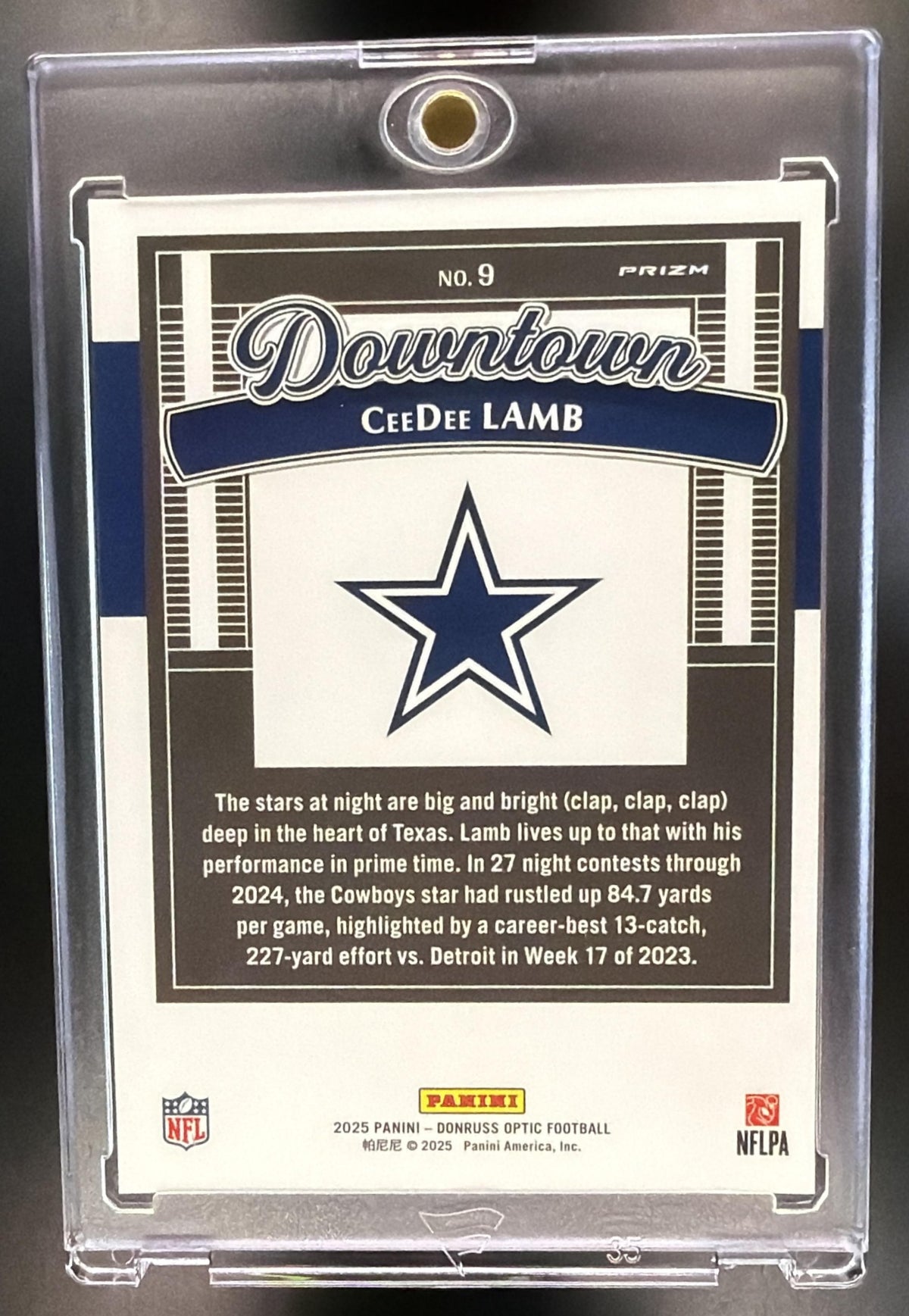 2025 Panini Donruss Optic CeeDee Lamb #9 Downtown