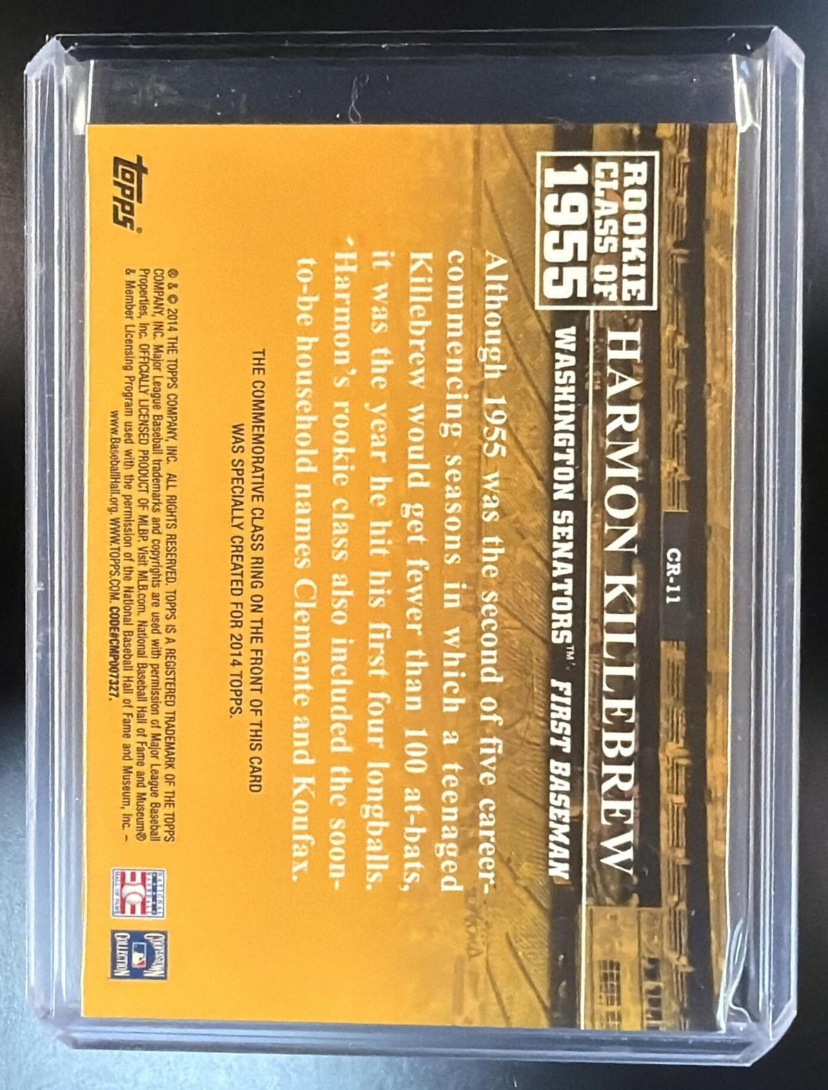 2014 Topps Gold Gems Rookie Class Harmon Killebrew #CR-11 01/25