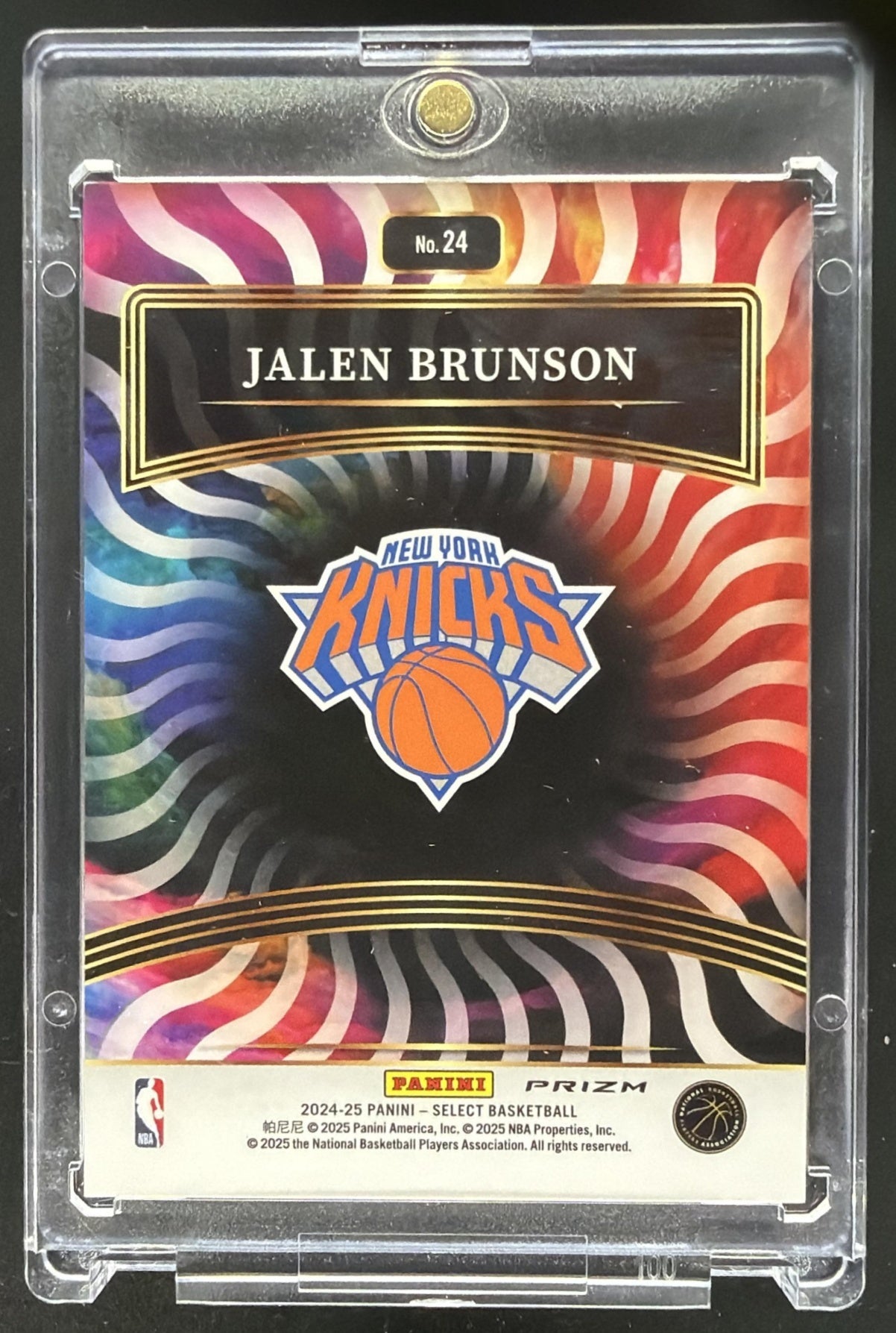 2023-24 Panini Select Jalen Brunson Color Wheel