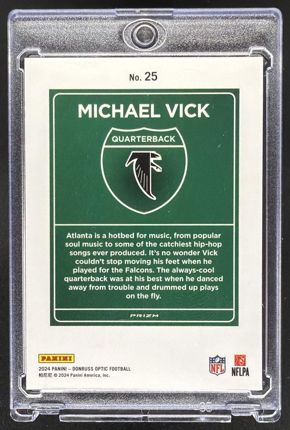 2024 Panini Donruss Optic Michael Vick #25 Downtown SSP