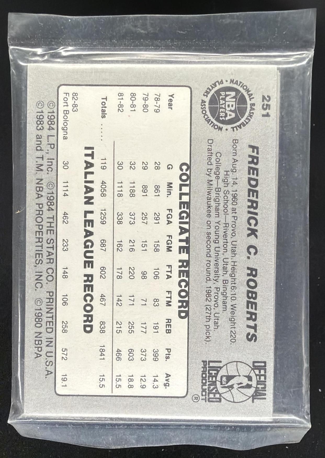 1984-85 Star All-Star Game George Gervin #19 Spurs Sealed