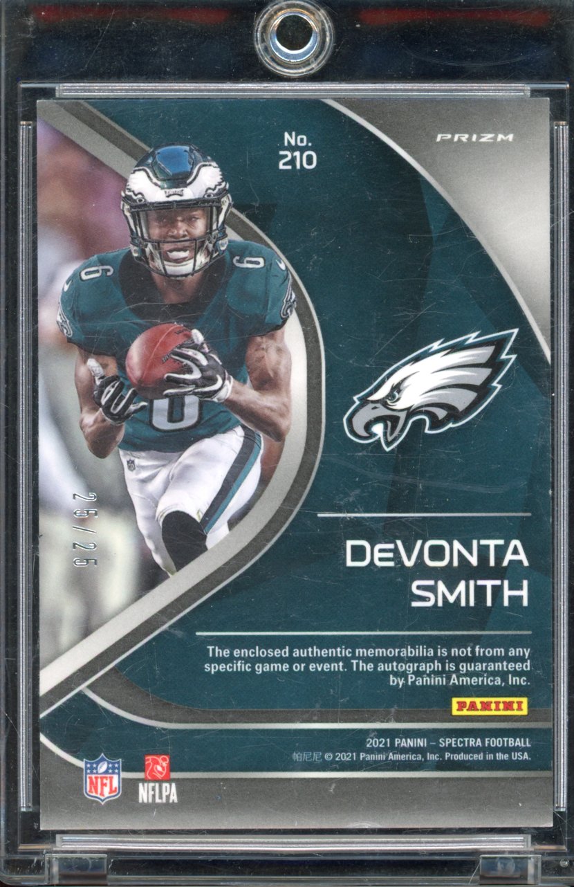 2021 Spectra Devonta Smith Rookie Patch Auto 25/25
