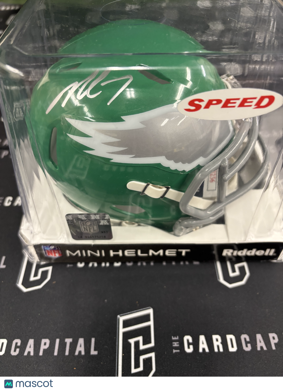 Michael Vick Signed Kelly Green Mini Helmet JSA