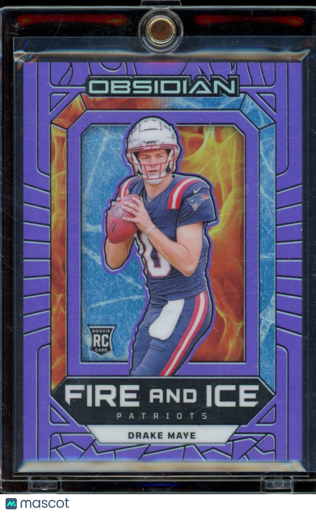 2024 Obsidian Drake Maye Fire And Ice Purple Rookie /50
