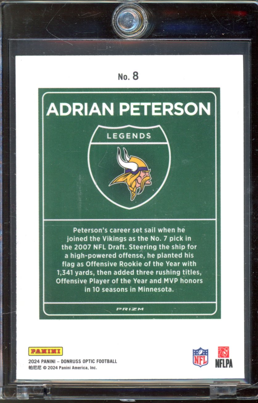 2024 Optic Adrian Peterson Downtown Case Hit