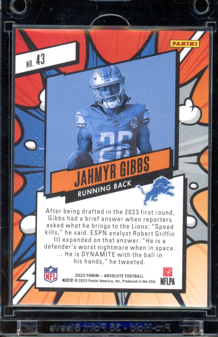 2023 Absolute Jahmyr Gibbs Explosive Rookie