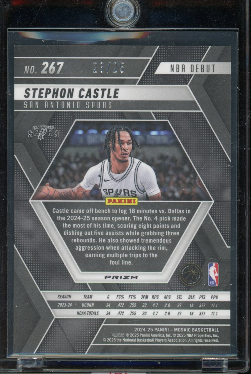 2024-25 Mosiac Stephon Castle Debut Rookie Spectris /25
