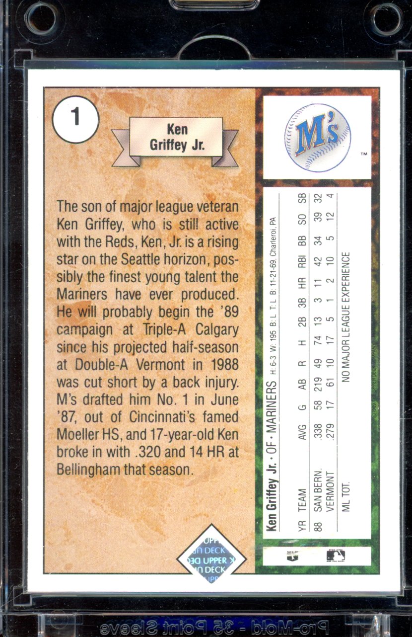 1989 Upper Deck Ken Griffey Jr. Rookie