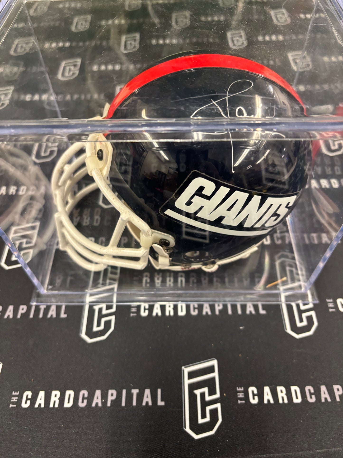 Lawrence Taylor Signed Mini Helmet Giants JSA