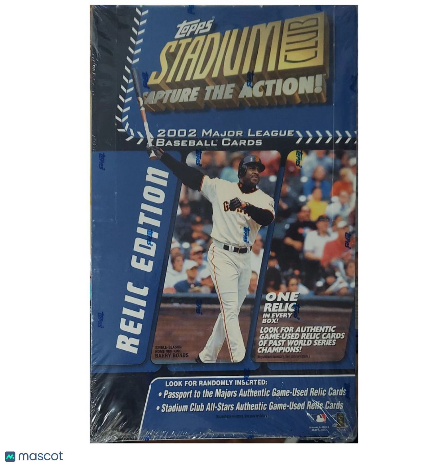 2002 Topps Stadium Club Relic Edition Blue Box