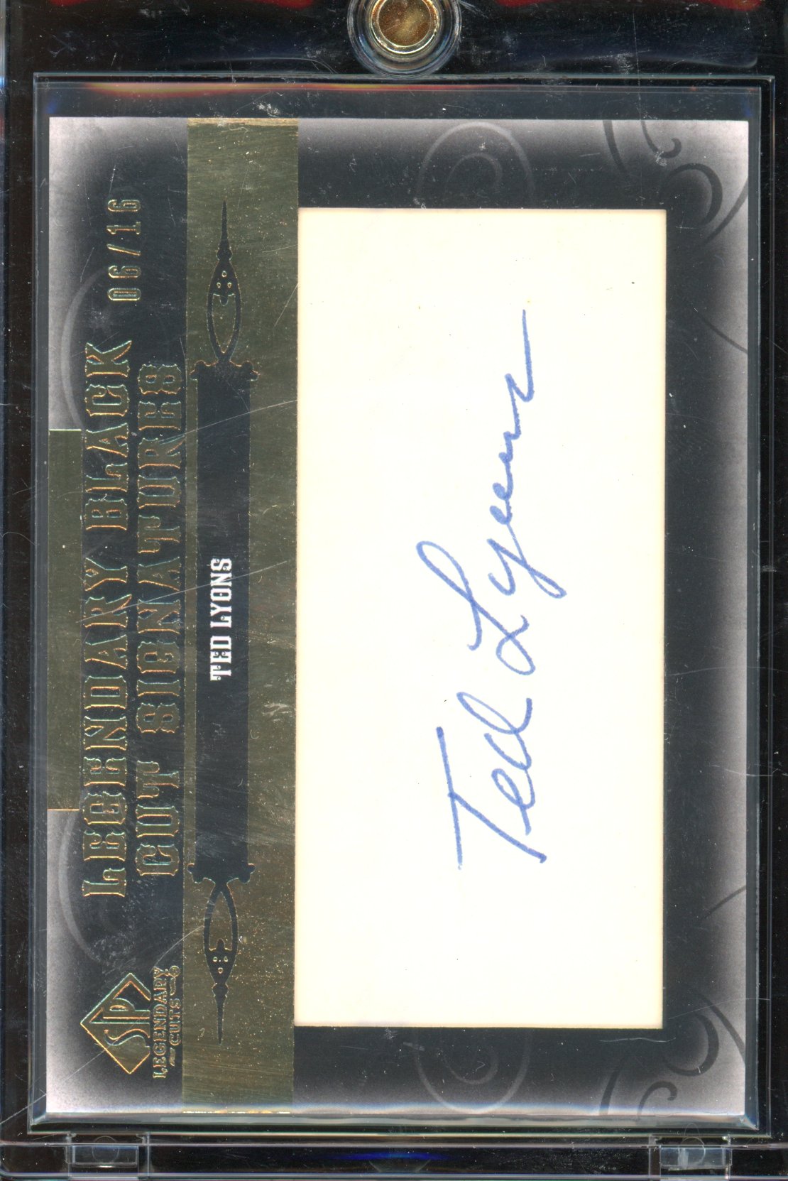 2011 SP Legendary Cuts Ted Lyons Cut Auto 06/16