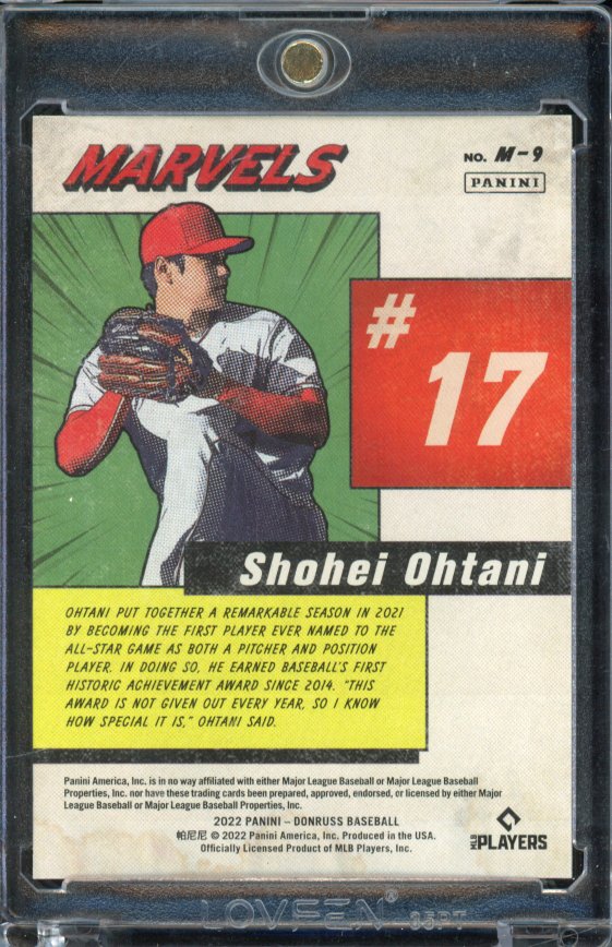 2022 Donruss Shohei Ohtani Marvels Sp