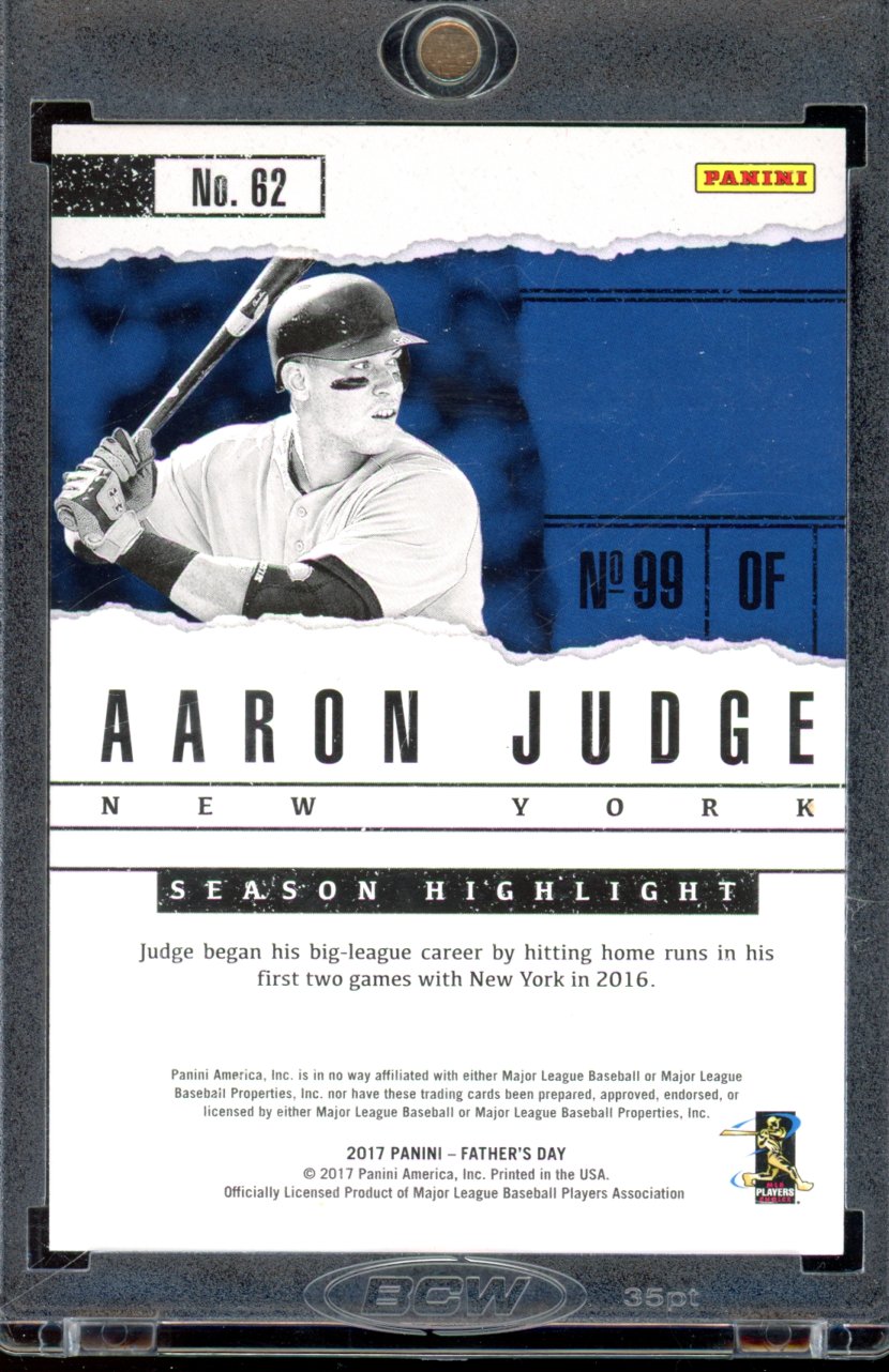 2017 Panini Father's Day Aaron Judge Rookie /499