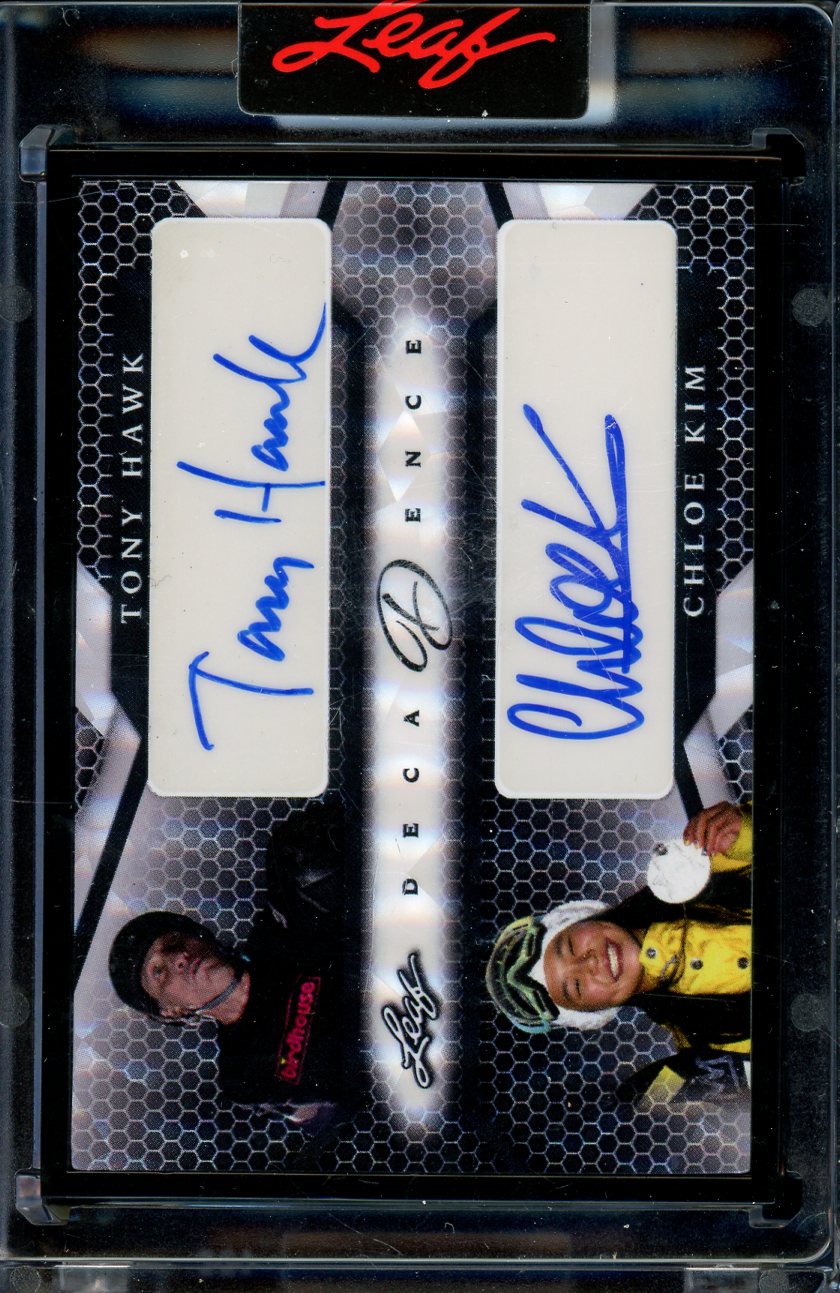 2022 Leaf Decadence Tony Hawk Chloe Kim Dual Auto 1/1